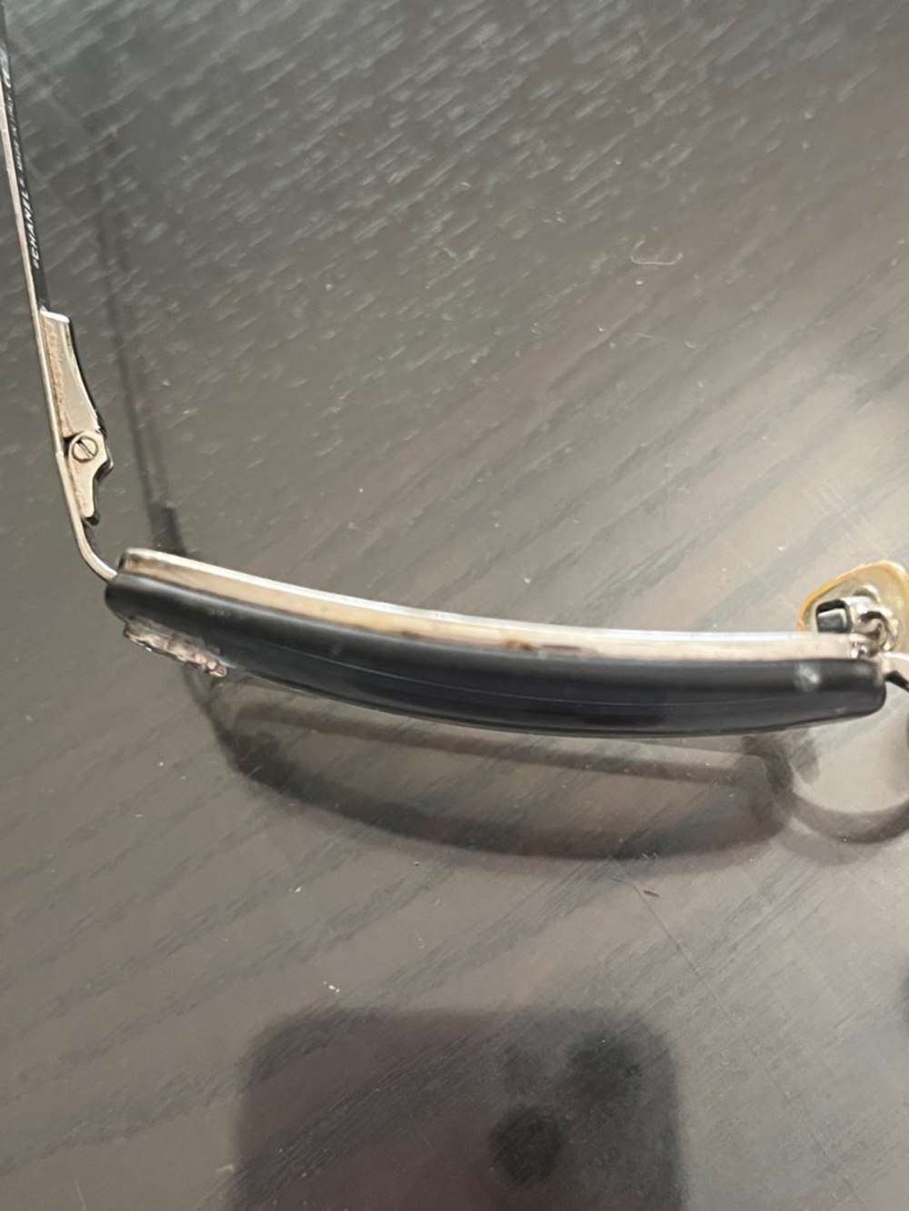 Vintage Chanel rimless sunglasses 4093-B 124/7B 56 16 130 blue silver case - Picture 6 of 13